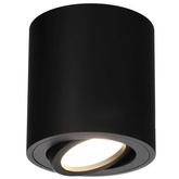 Punktowa oprawa sufitowa natynkowa MALDA Black, IP20, GU10, 220-240V, okrągła czarna EDO777233 EDO Solutions