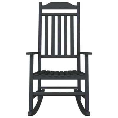 Fotel bujany Czarny 84 x 65 x 114 cm żywica