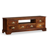 vidaXL Szafka pod TV z drewna sheesham, 120 x 40 x 30 cm