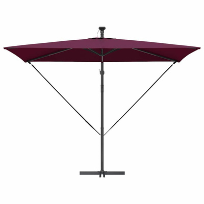 Parasol plażowy Bordeaux Czerwony 294 x 200 x 270 cm