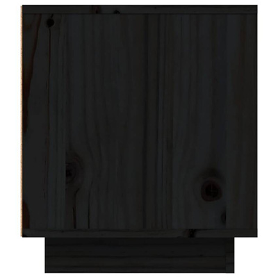 Szafka pod TV, czarna, 80x35x40,5 cm, lite drewno sosnowe vidaXL