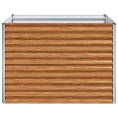 Podniesiona rabata ogrodowa 98 x 100 x 68 cm Stal Galwanizowana