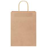 Torby papierowe 250 szt. z uchwytami Brązowe 26x12x35 cm