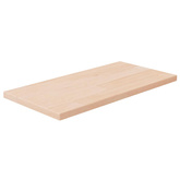 Półka, 40x20x1,5 cm, surowe lite drewno dębowe