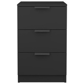 Szafka nocna, czarna, 40x36x65 cm