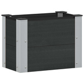 Podniesiona rabata ogrodowa Czarny 50 x 30 x 36 cm