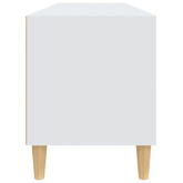 Szafka pod TV, biała, 100x34,5x44,5 cm, materiał drewnopochodny