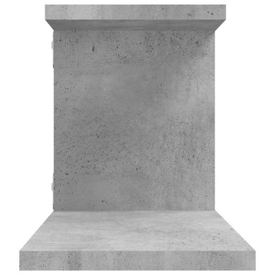 vidaXL Wisząca szafka pod TV, szarość betonu, 125x18x23 cm