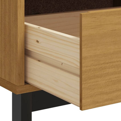 Szafka pod TV FLAM, 110x40x50 cm, lite drewno sosnowe vidaXL