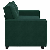 Sofa 3-osobowa, ciemnozielony, 220x78x84 cm, obita aksamitem