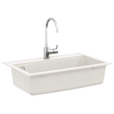 Zlew Granit 795 x 505 mm Biały