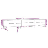 vidaXL Szafka pod TV, czarna, 150x36x30 cm, materiał drewnopochodny wariant 4