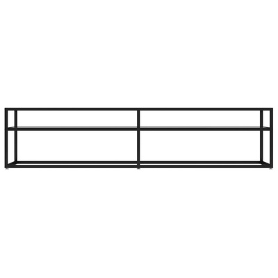 vidaXL Szafka pod TV, przezroczysta, 180x40x40,5 cm, hartowane szkło