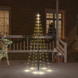 vidaXL Choinka do montażu na maszcie, 108 ciepłych białych LED, 180 cm