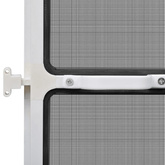 Moskitiera na drzwi na zawiasach, biała, 100 x 215 cm
