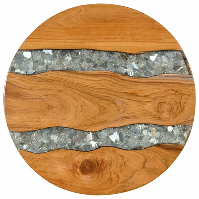 Stolik kawowy brązowy 40 x 40 x 45 cm Lite drewno teakowe