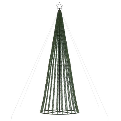 vidaXL Stożkowa choinka z lampek, 688 niebieskich LED, 300 cm