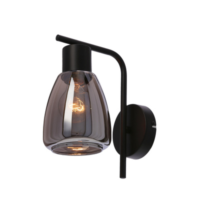 MOLDO lampa kinkiet 1x40W E27 klosz dymiony 21-35097