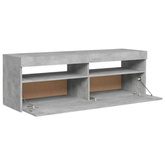 vidaXL Szafka pod TV z oświetleniem LED, szarość betonu, 120x35x40 cm wariant 4