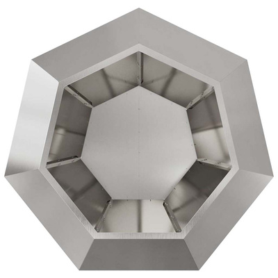 Donica Srebrny 100 x 100 x 80 cm Stal nierdzewna