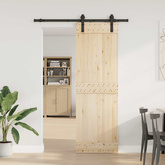 System do montażu drzwi przesuwnych, 183 cm, stal, czarny