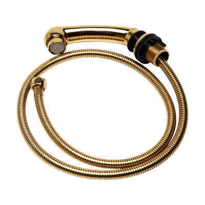 Słuchawka do myjni fryzjerskiej złota mała 148071