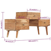 vidaXL Szafka pod TV, 108x30x49 cm, lite drewno akacjowe