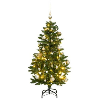 vidaXL Sztuczna choinka na zawiasach, 150 lampek LED i bombki, 150 cm wariant 5