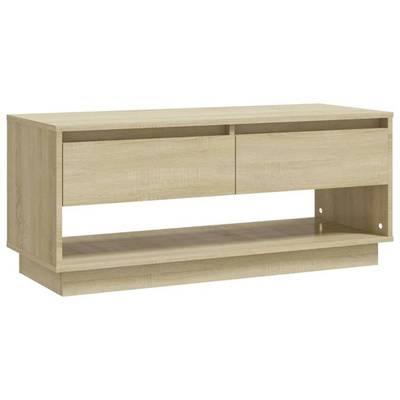 vidaXL Szafka pod TV, dąb sonoma 102x41x44 cm, materiał drewnopochodny