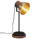 Lampa stołowa, 25 W, antyczny mosiądz, 17x17x50 cm, E27