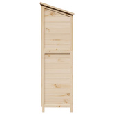 Shed ogrodowy naturalny 106 x 56 x 176,5 cm Drewno Świerkowe