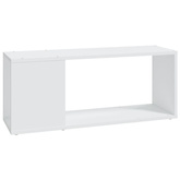 vidaXL Szafka pod TV, biała, 80x24x32 cm, materiał drewnopochodny