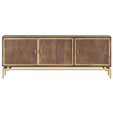 vidaXL Szafka pod TV, 120x30x46 cm, lite drewno mango