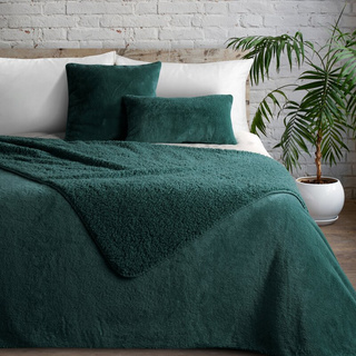 Narzuta Chon ciemnozielona 220x240