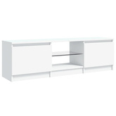 vidaXL Szafka pod TV z oświetleniem LED, biała, 120x30x35,5 cm