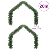 Girlanda bożonarodzeniowa 2 pcs Zielony 20 m PVC