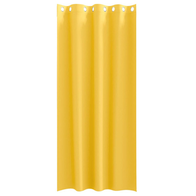 Firany blackout z kółkami 2 pcs Musztardowy Żółty 245 x 140 cm