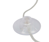 Lampa stojąca LUND w stylu skandynawskim – biały klosz talerz - nowoczesna lampa podłogowa LED