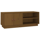 vidaXL Szafka pod TV, miodowy brąz, 105x34x40 cm, lite drewno sosnowe