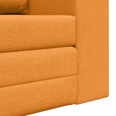 Sofa Bed Ciemny Żółty 148 x 71 x 83 cm tkanina