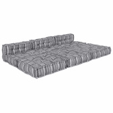 Modularna jednostka sofy 4 pcs Szary Print tkanina