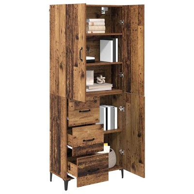 Highboard Stare drewno 69,5 x 34 x 180 cm Drewno inżynieryjne