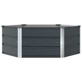 Donica Antracyt 129 x 129 x 45 cm Stal