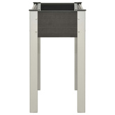 Podwyższona donica ogrodowa, 75x40x75 cm, WPC, szara