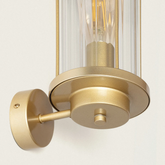 Kinkiet zewnętrzny Złoty ze Szkła IP44 Abruzzo Ivo E27