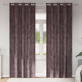 Zasłony z weluru z zasłonami 2 pcs Brązowy 260 x 140 cm Aksamit
