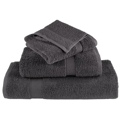 Ręczniki premium, SOLUND, 50 szt., antracytowe, 50x100 cm, 600 g/m?