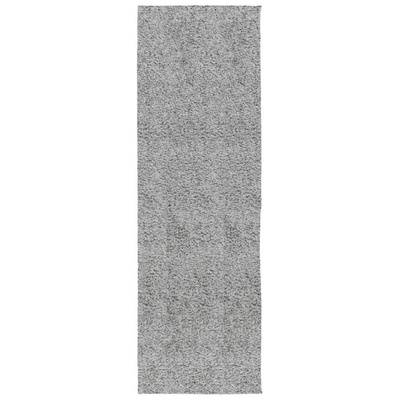 vidaXL Dywan z długim włosiem PAMPLONA, szary, 80x250 cm
