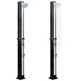 Ogrodowy prysznic solarny z końcówką prysznicową i kranem, 40 L