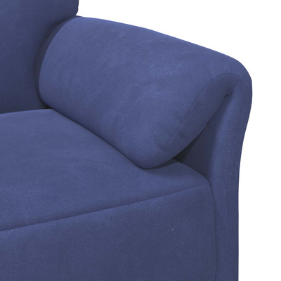 Sofa 1-osobowa Niebieski policyjny 88 x 83 x 95 cm Welur